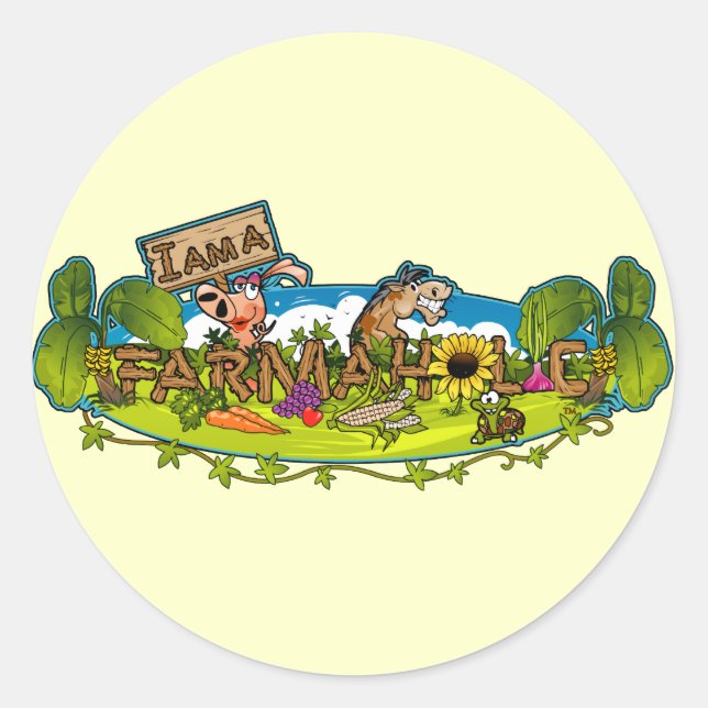 Stickers ronds Logo Farmaholic (Devant)