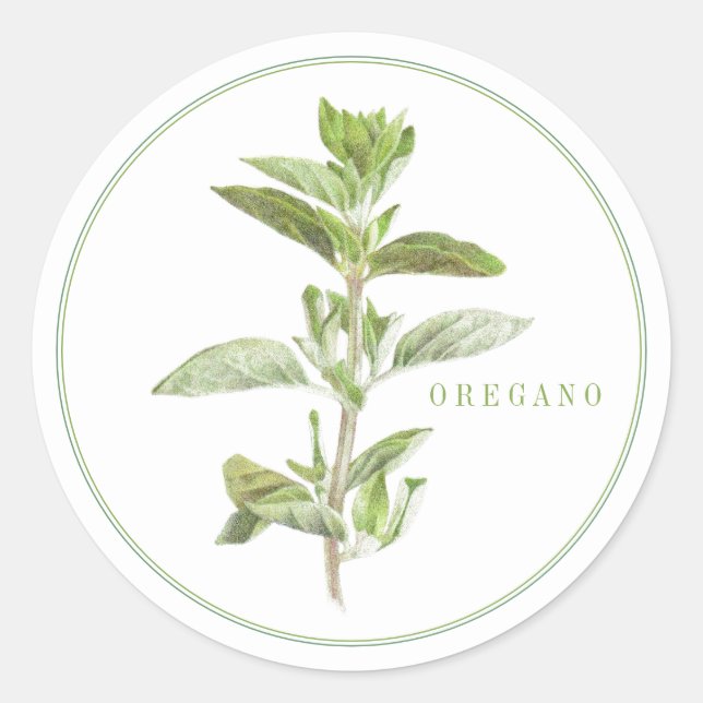 Stickers ronds OREGANO FRAIS (Devant)