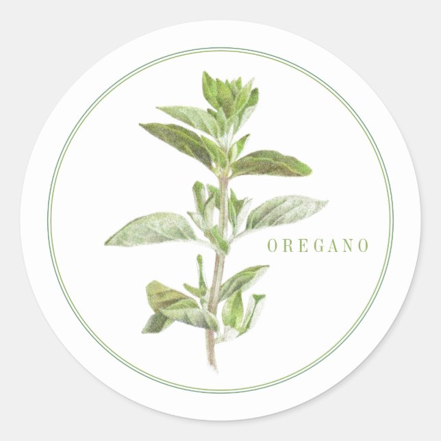 Stickers ronds OREGANO FRAIS (Devant)