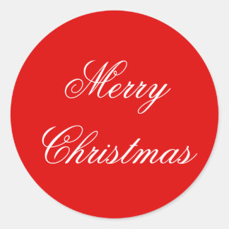 Stickers ronds Papier de Noël