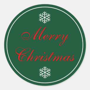 Stickers ronds Papier de Noël