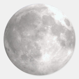 Stickers ronds Pleine lune