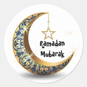 Stickers ronds Ramadan Moubarak