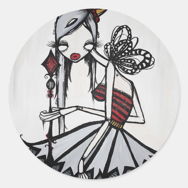 Stickers ronds "Reine des Diamants" (Devant)