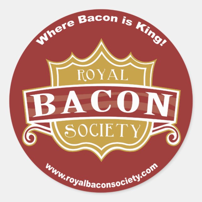 Stickers ronds Royal Bacon Society (Devant)