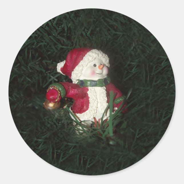 Stickers ronds Snowman (Devant)