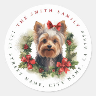 Stickers ronds Yorkshire Terrier