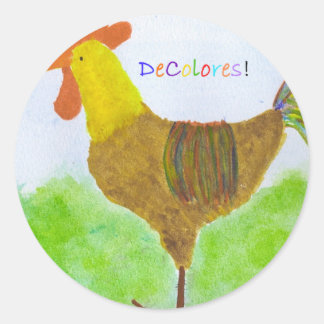 Stickers Rooster DeColores