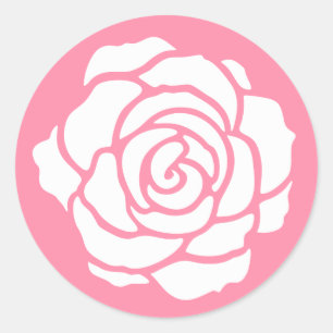 Stickers Rose blanche