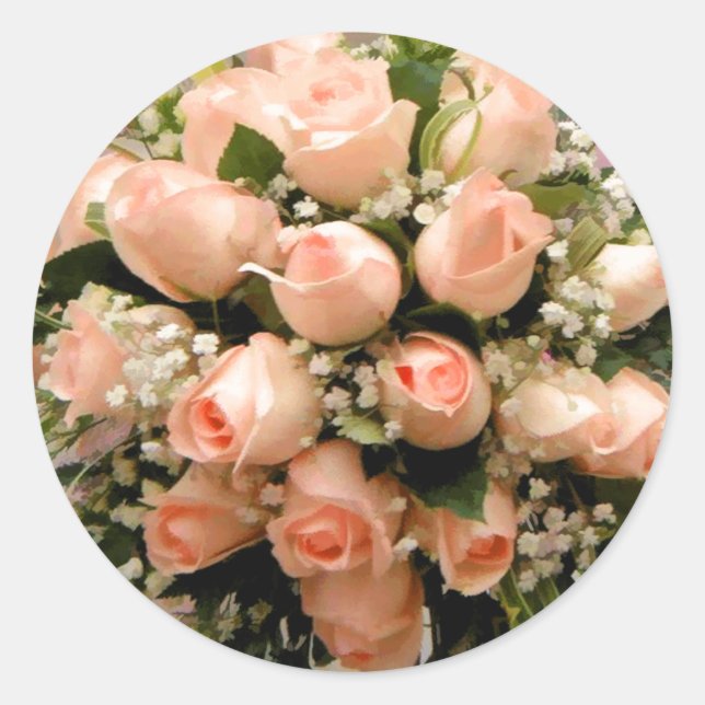 Stickers Rose Enveloppe de pêche (Devant)