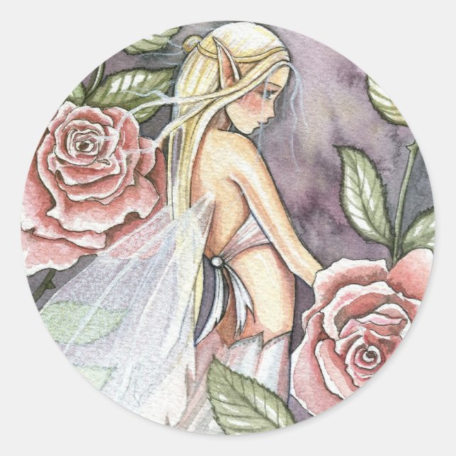 Stickers rose Fairy par Molly Harrison (Devant)