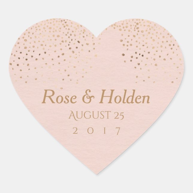 Stickers rose Gold Wedding (Devant)