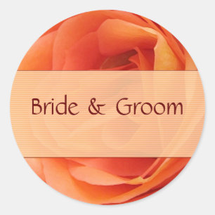 Stickers Rose orange