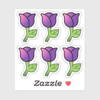 Stickers Rose violet