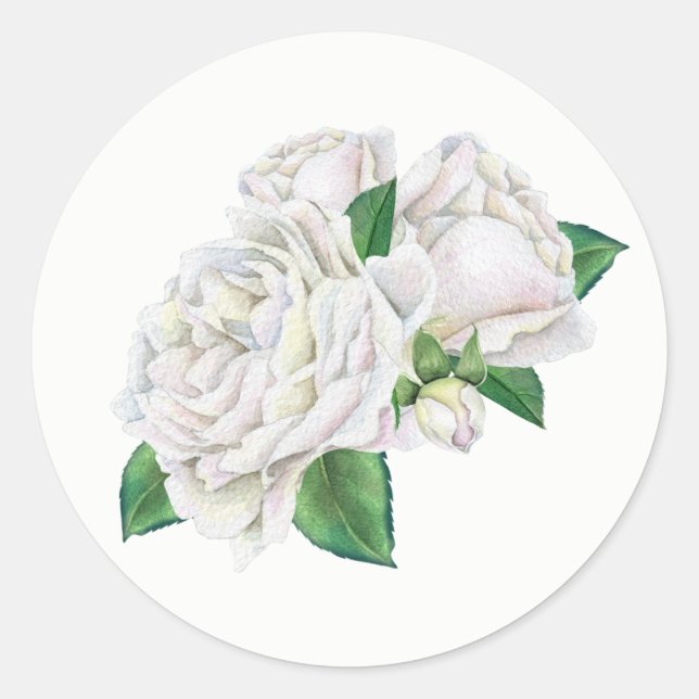 Stickers Roses Blanches (Devant)