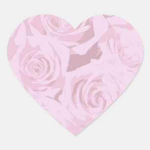 Stickers Roses Pales De Lavande Rose