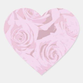Stickers Roses Pales De Lavande Rose