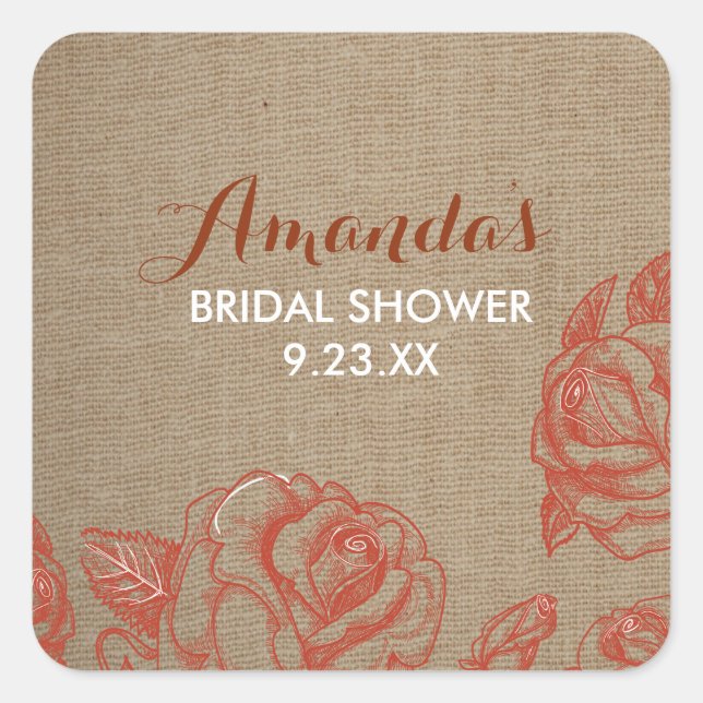 Stickers Roses rustiques Automne (Devant)