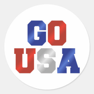Stickers Rouge Blanc & Bleu GO USA
