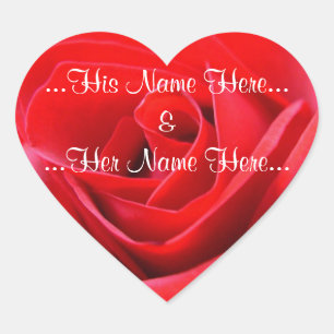 Stickers Rouge Rose Romantique Stickers Rose de ma