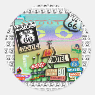 Stickers - Route 66 La Mère Route