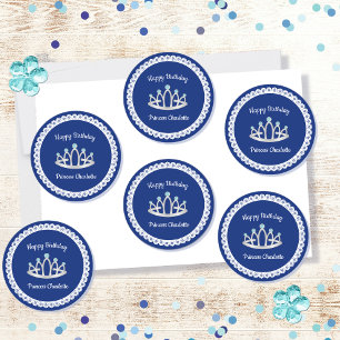 Stickers Royal Blue Princess Tiara
