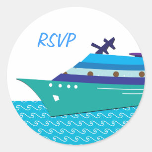 Stickers RSVP bateau de croisière