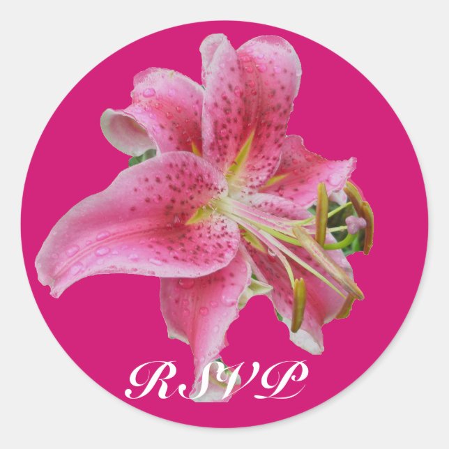 Stickers RSVP Lily rose (Devant)