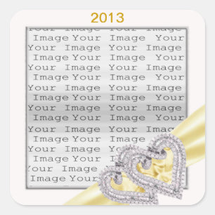 Stickers ruban citron-coeur personnalisés