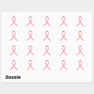Stickers Ruban rose Sensibilisation au cancer du s