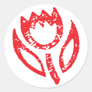 Stickers Ruby Red Tulip
