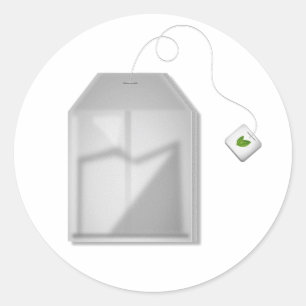 Stickers Sac À Thé À La Monnaie