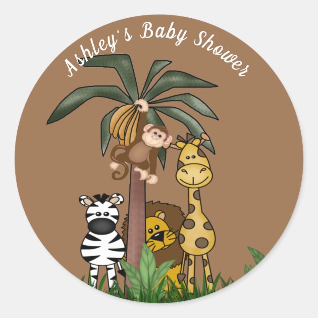 Stickers Safari Jungle personnalisables (Devant)