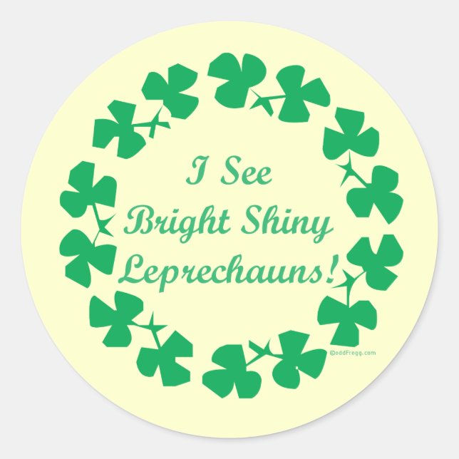 Stickers Saint Patrick's Day Leprechauns (Devant)