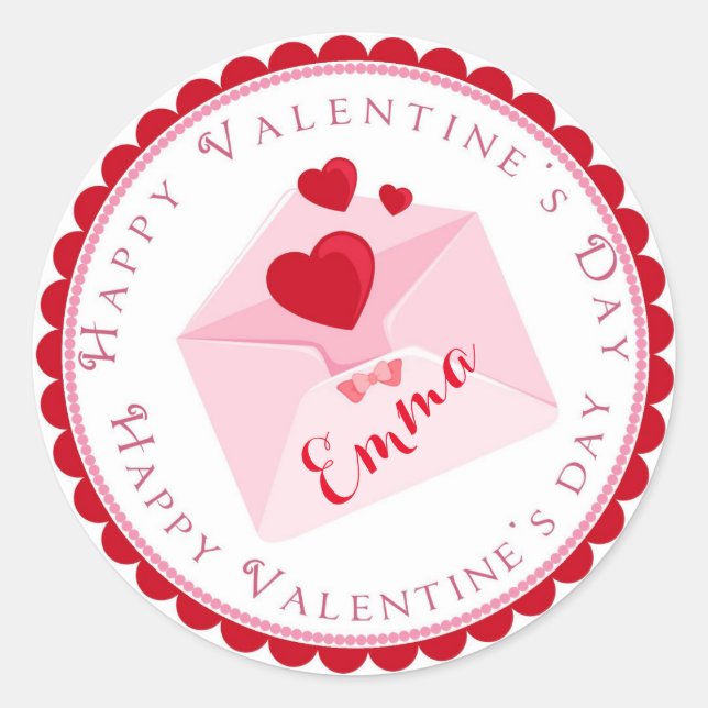 Stickers Saint-Valentin Sacs de Goodie (Devant)