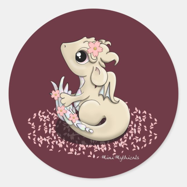 Stickers Sakura Dragon (grand) (Devant)