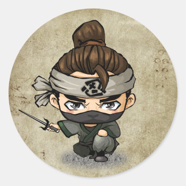 Stickers Samurai et Ninja - Aoshi (Devant)