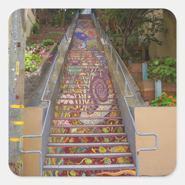 Stickers San Francisco Hidden Garden Steps #2 (Devant)