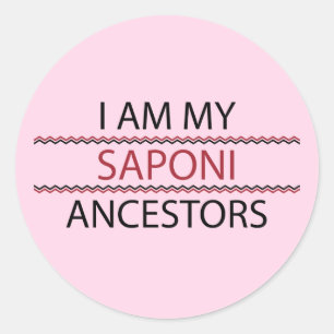 Stickers Saponi Ancestors (Round)