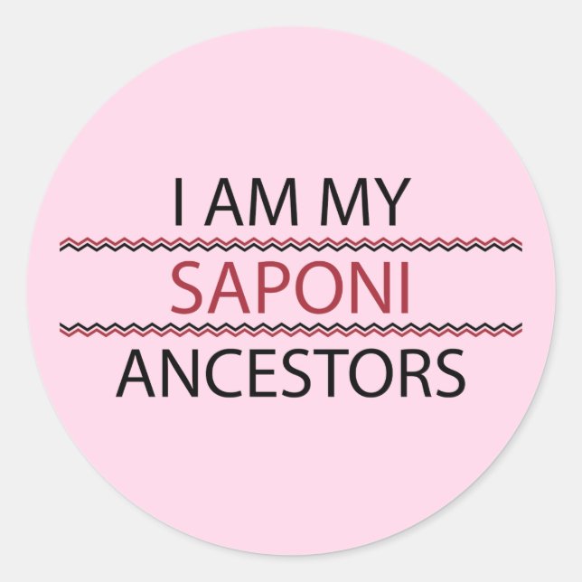 Stickers Saponi Ancestors (Round) (Devant)