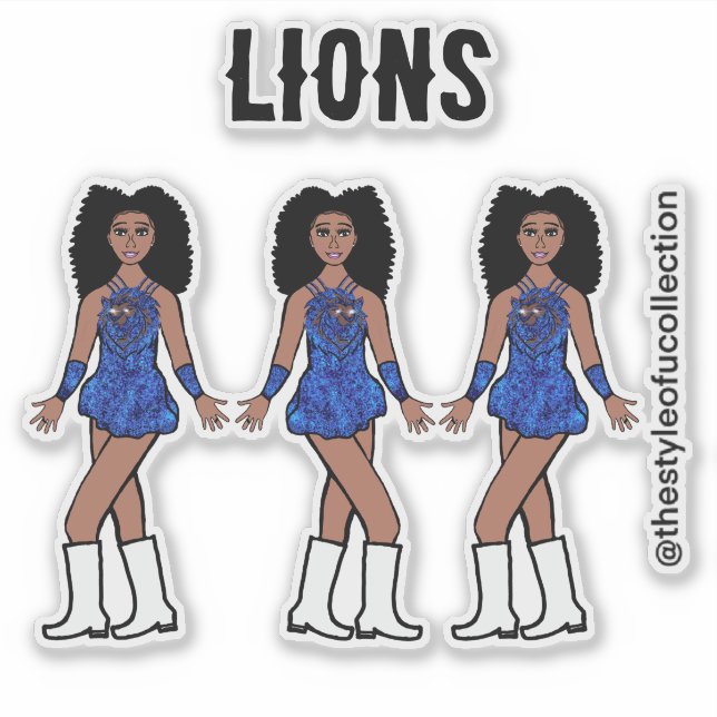 Stickers Sapphire Lion C Majorette / Danseuse (Devant)