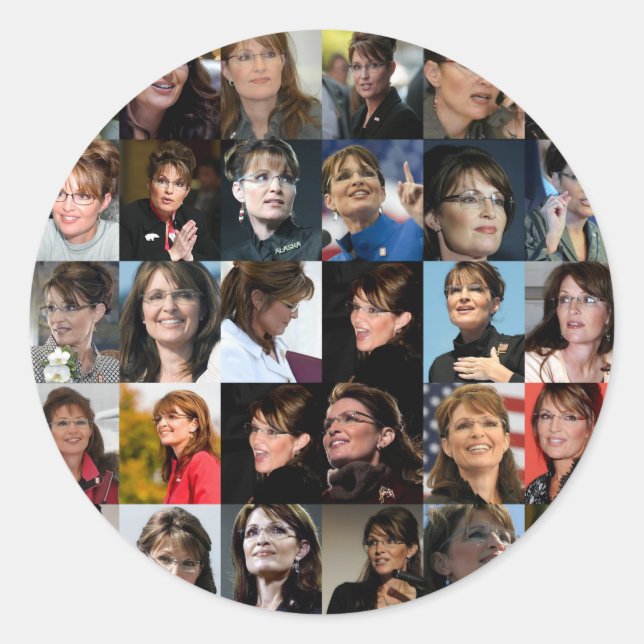 Stickers Sarah Palin Collage Packs (Devant)