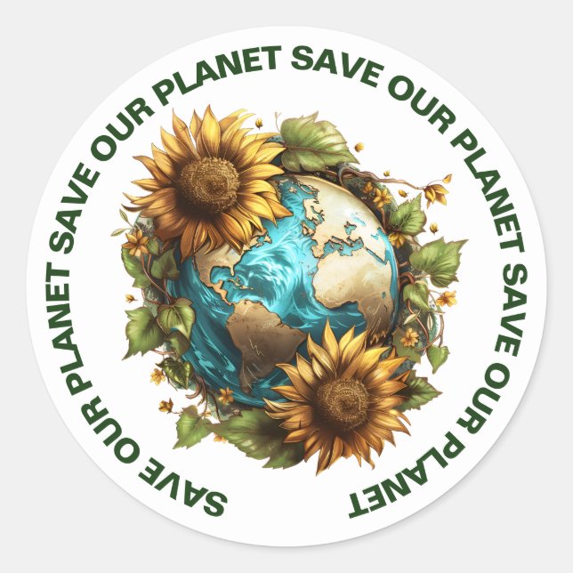 Stickers Save Our Planet (Devant)
