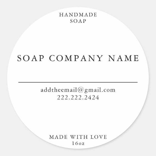 Stickers savon (Devant)