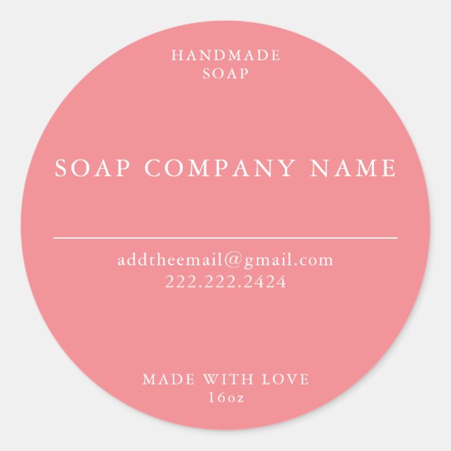 Stickers savon (Devant)