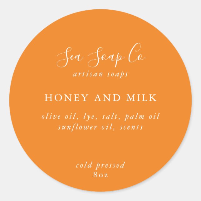 Stickers savon personnalisables (Devant)