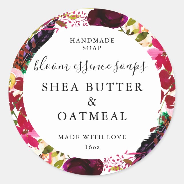 Stickers savon personnalisables (Devant)