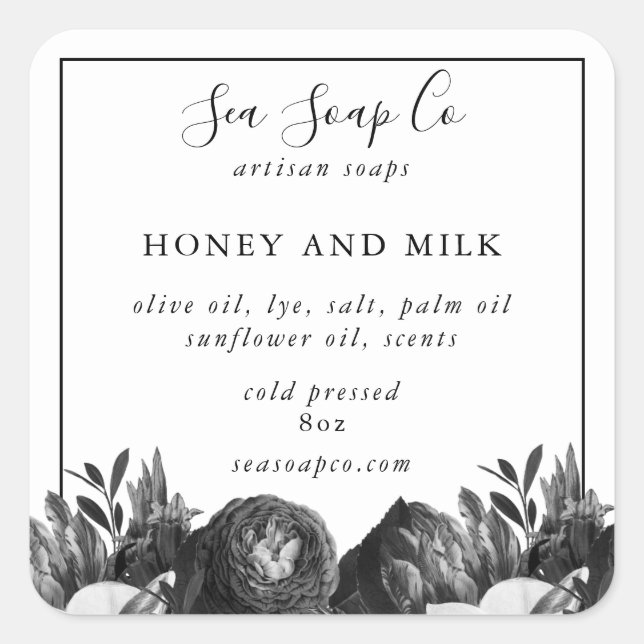 Stickers savon personnalisables (Devant)