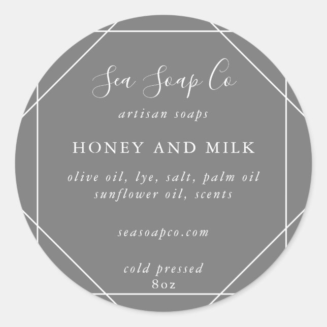 Stickers savon personnalisables (Devant)