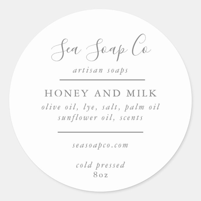 Stickers savon personnalisables (Devant)